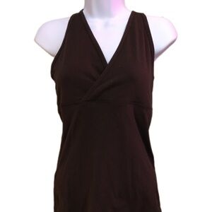Women's Brown Sleeveless Top